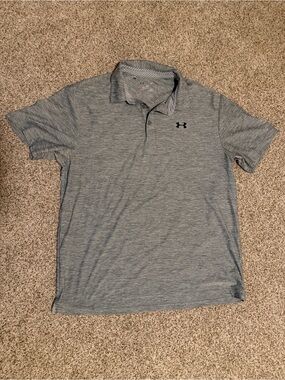 Under Armour Men’s Light Gray Heather Performance Polo